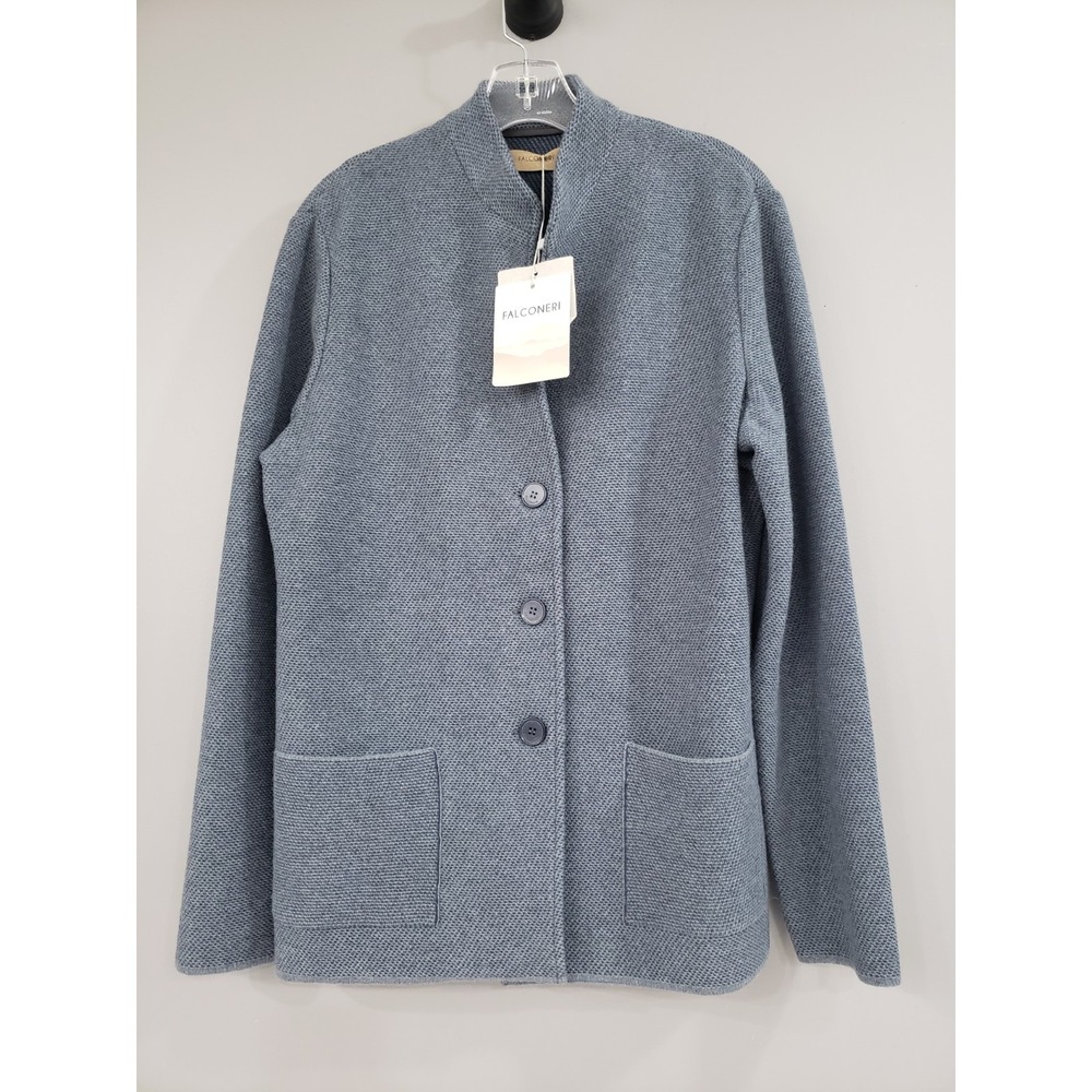 Falconeri Lrg WOOL CASHMERE SINGLE BREASTED SUMMER JACKET Old Money Quiet Luxury